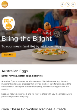 home page tablet view