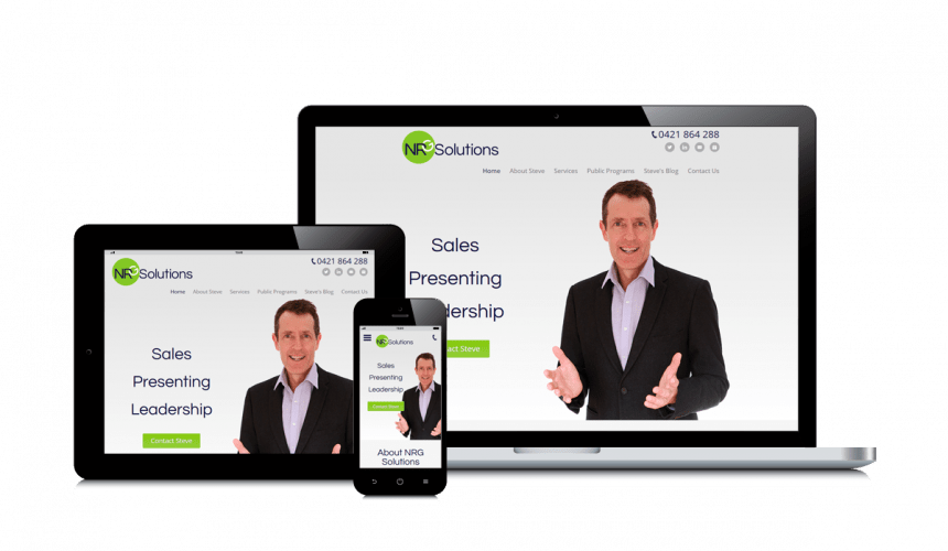Responsive layout NRG Solutions