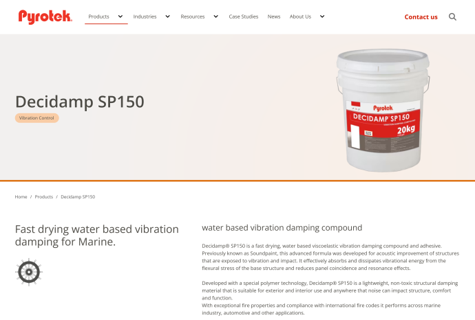 Pyrotek Decidamp product page