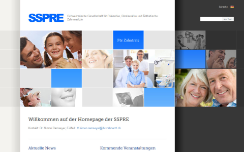home page desktop view